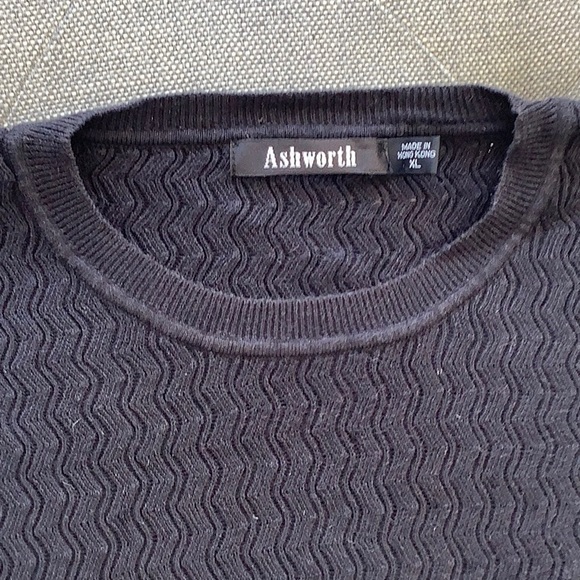 Ashworth Mens XL sweater Black - Picture 2 of 4